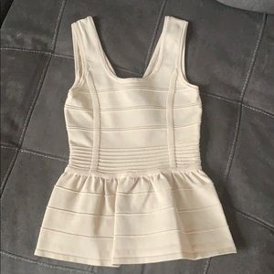 Peplum bandage tank